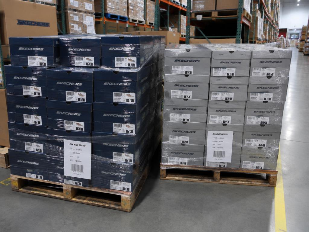 Skechers Mixed Footwear Mixed Lot — 280 Pairs, 2 Pallets — Brand New liquidation inventory shipping from Lincoln, Nebraska