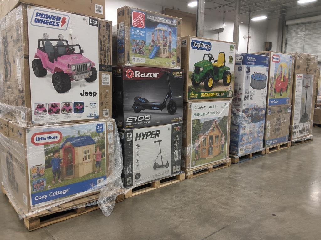 Outdoor Play & Ride-On Closeout — 8 Pallets — Brand New liquidation inventory shipping from Lincoln, Nebraska
