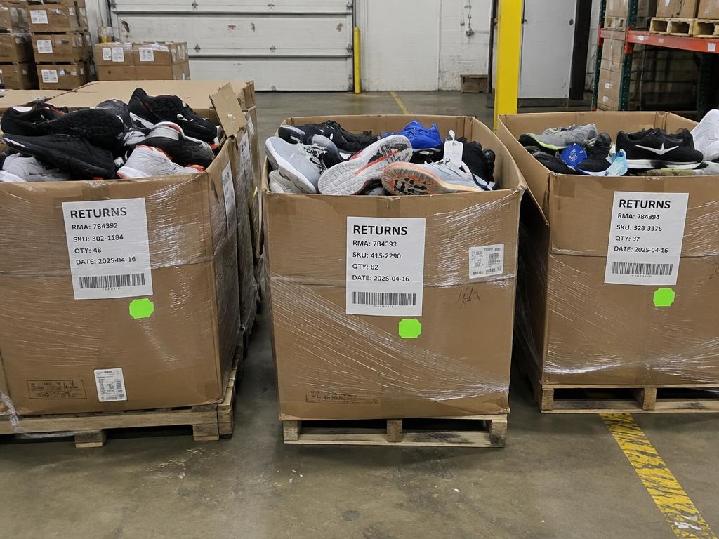 Athletic Footwear Overstock Customer Return — 166 Units, 3 Pallets — Brand New liquidation inventory shipping from Lincoln, Nebraska