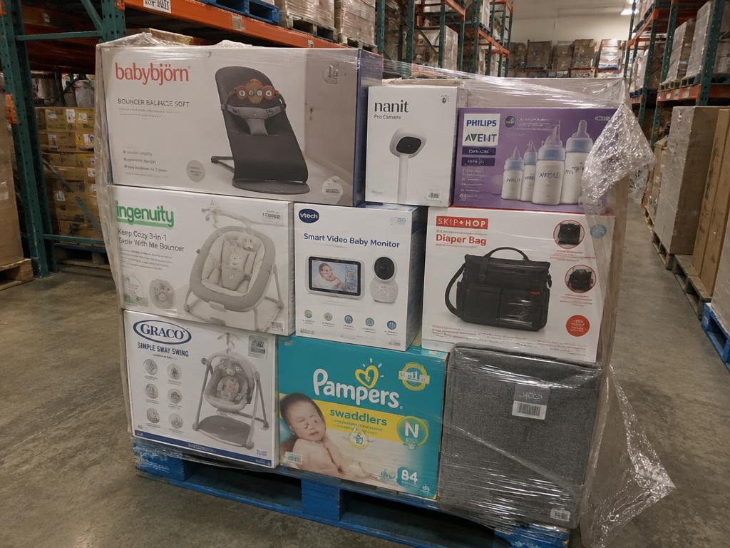 Baby Gear Overstock Liquidation Pallet — 63 Units, 1 Pallet — Brand New liquidation inventory shipping from Lincoln, Nebraska