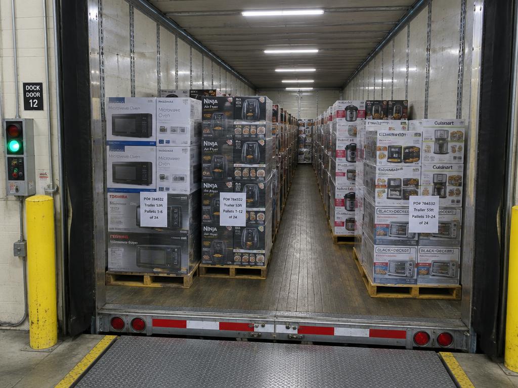 Major Kitchen & Small Appliance Mixed Master Truckload — 24 Pallets — Mixed liquidation inventory shipping from Lincoln, Nebraska