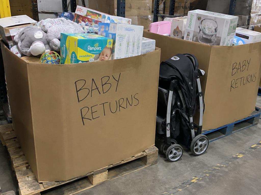 Baby Gear Customer Returns Surplus Inventory — 135 Units, 2 Pallets — Brand New liquidation inventory shipping from Lincoln, Nebraska