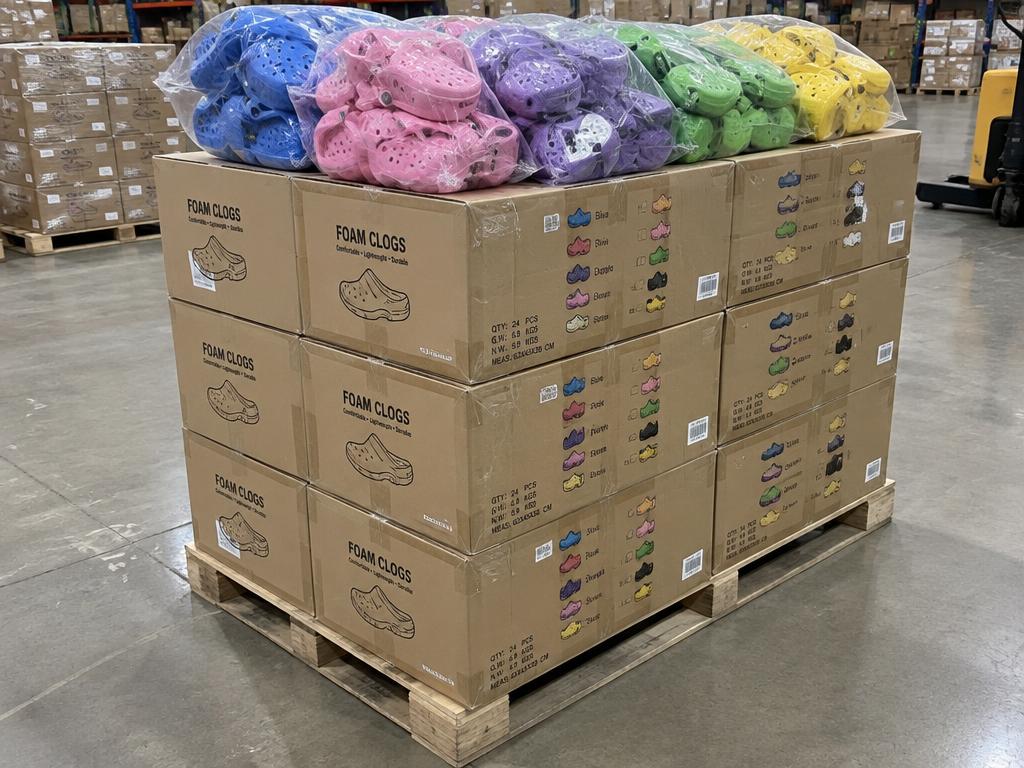 Crocs Bayaband & Baya Clogs New Lot — 320 Pairs, 1 Pallet — Brand New liquidation inventory shipping from Lincoln, Nebraska