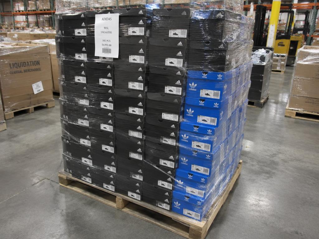 Branded Mens Activewear Overstock — Tommy Hilfiger, adidas & Reebok — 4 Pallets — Brand New liquidation inventory shipping from Lincoln, Nebraska