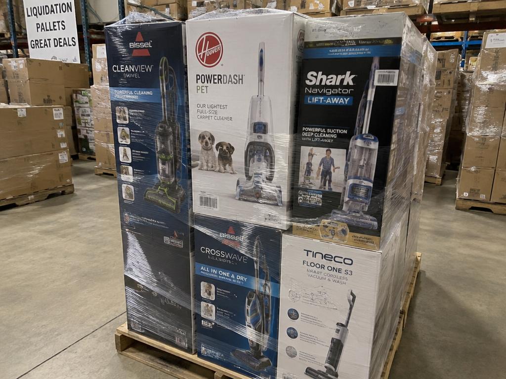 Shark Vacuum & Floor Care Returns Pallet — 22 Units, 1 Pallet — Brand New liquidation inventory shipping from Lincoln, Nebraska