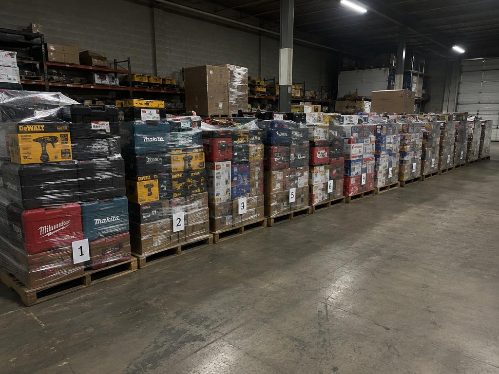 Power Tools & Hardware — 13 Pallets — Brand New liquidation inventory shipping from Lincoln, Nebraska