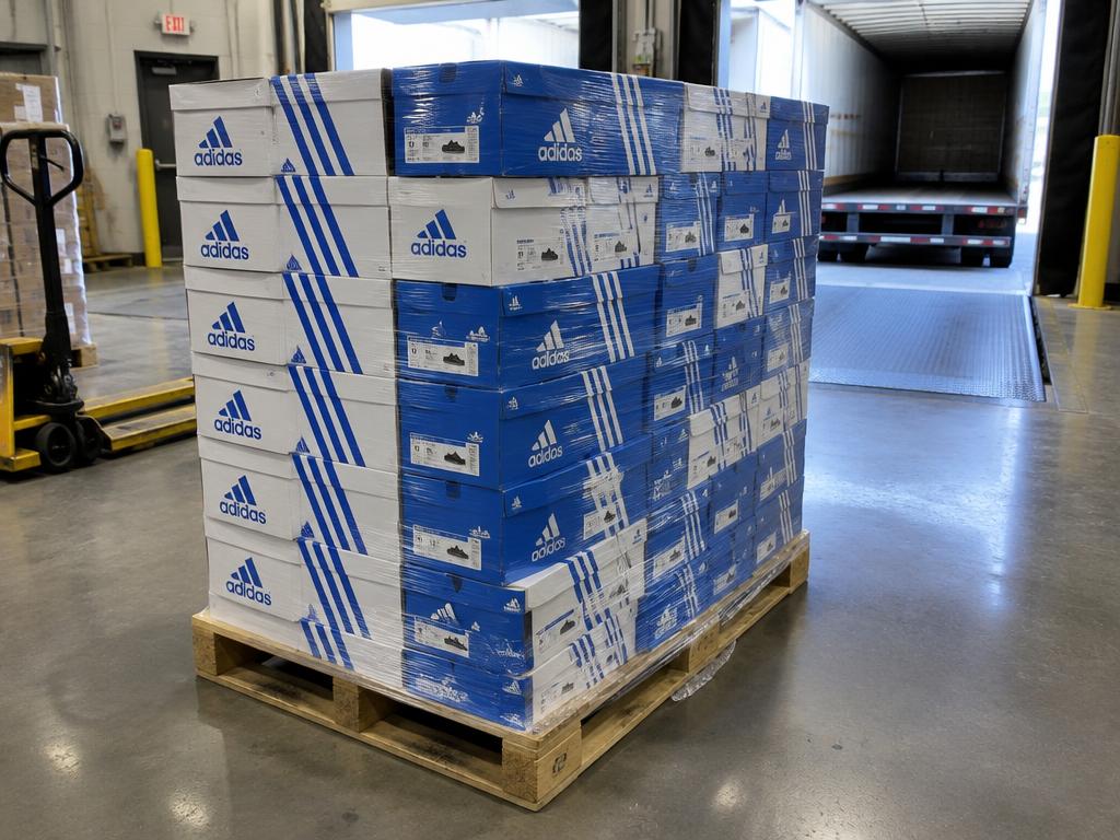 Adidas Running Shoes New Lot — 150 Pairs, 1 Pallet — Brand New liquidation inventory shipping from Lincoln, Nebraska