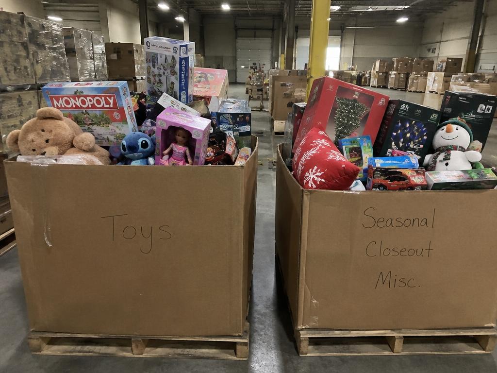 Toy & Seasonal Closeout Pallets — 340 Units, 2 Pallets — Overstock liquidation inventory shipping from Lincoln, Nebraska