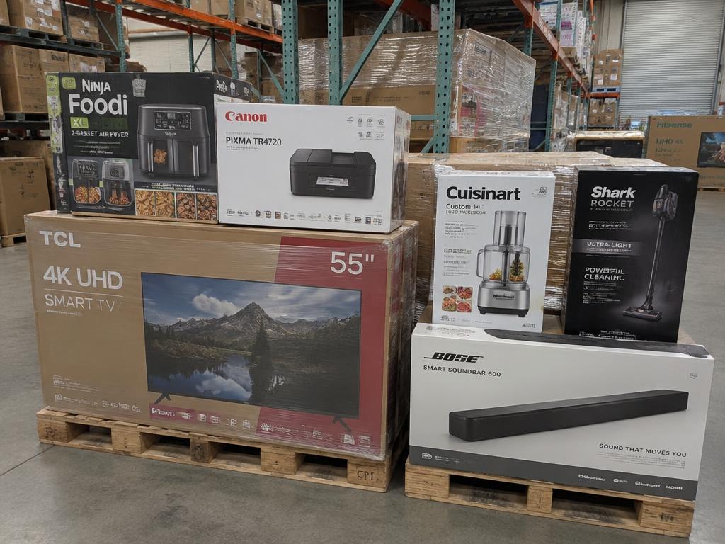 Mixed Electronics & Appliance Pallet — Vizio, Polk, Ninja, Epson & Cuisinart — 2 Pallets — Brand New liquidation inventory shipping from Lincoln, Nebraska
