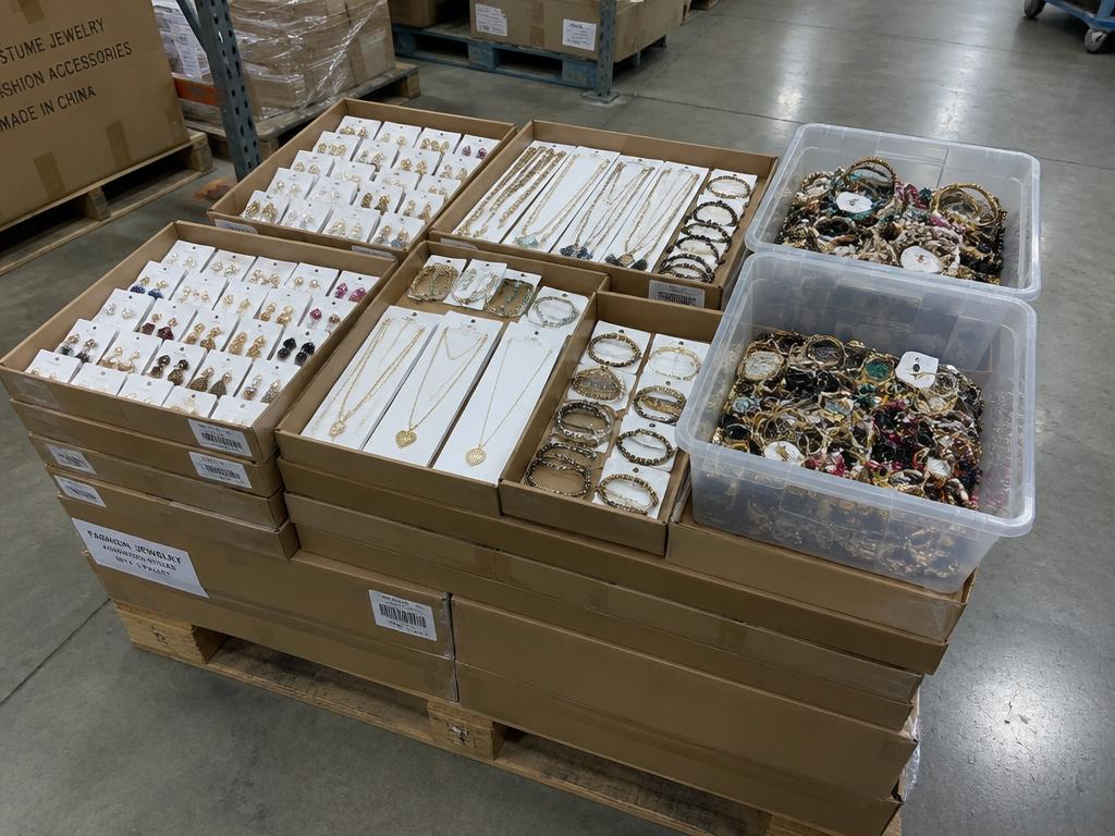 Fashion Jewelry Wholesale Lot — 1 Pallet — Brand New liquidation inventory shipping from Lincoln, Nebraska