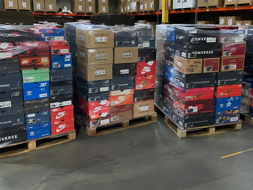 Designer and Athletic Shoe Assortment Mixed Lot — 520 Pairs, 4 Pallets — Brand New liquidation inventory shipping from Lincoln, Nebraska