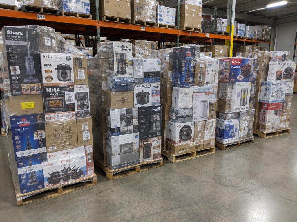 Mixed Household & Appliance Overstock Pallet — Boxed Goods — 6 Pallets — Brand New liquidation inventory shipping from Lincoln, Nebraska